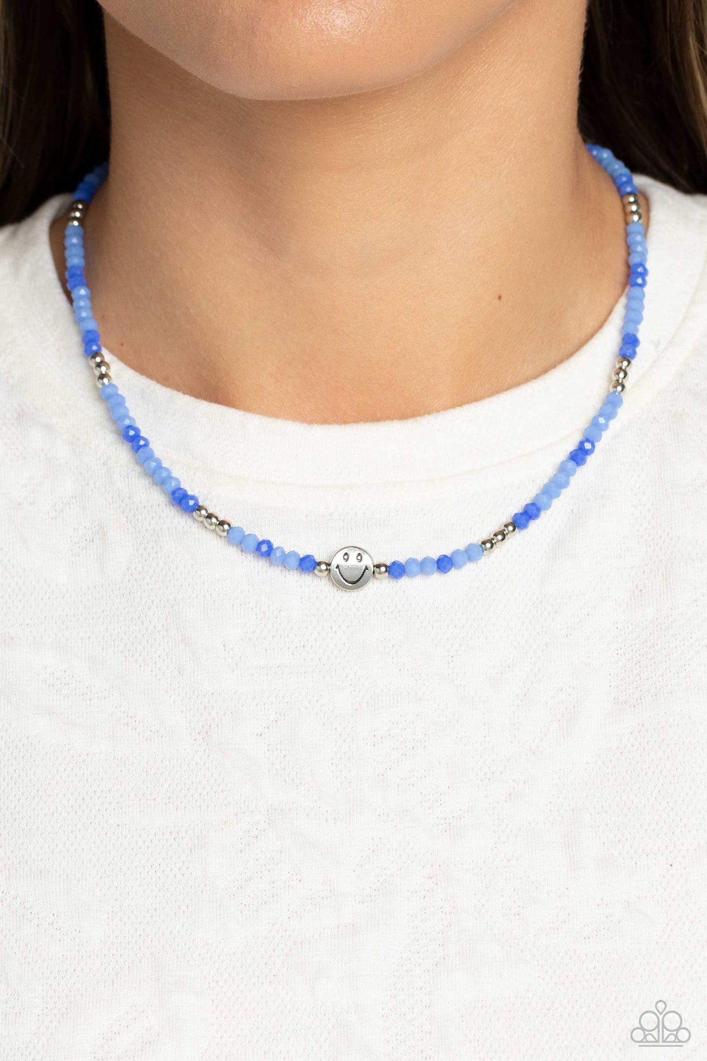 Beaming Bling - blue - Paparazzi necklace