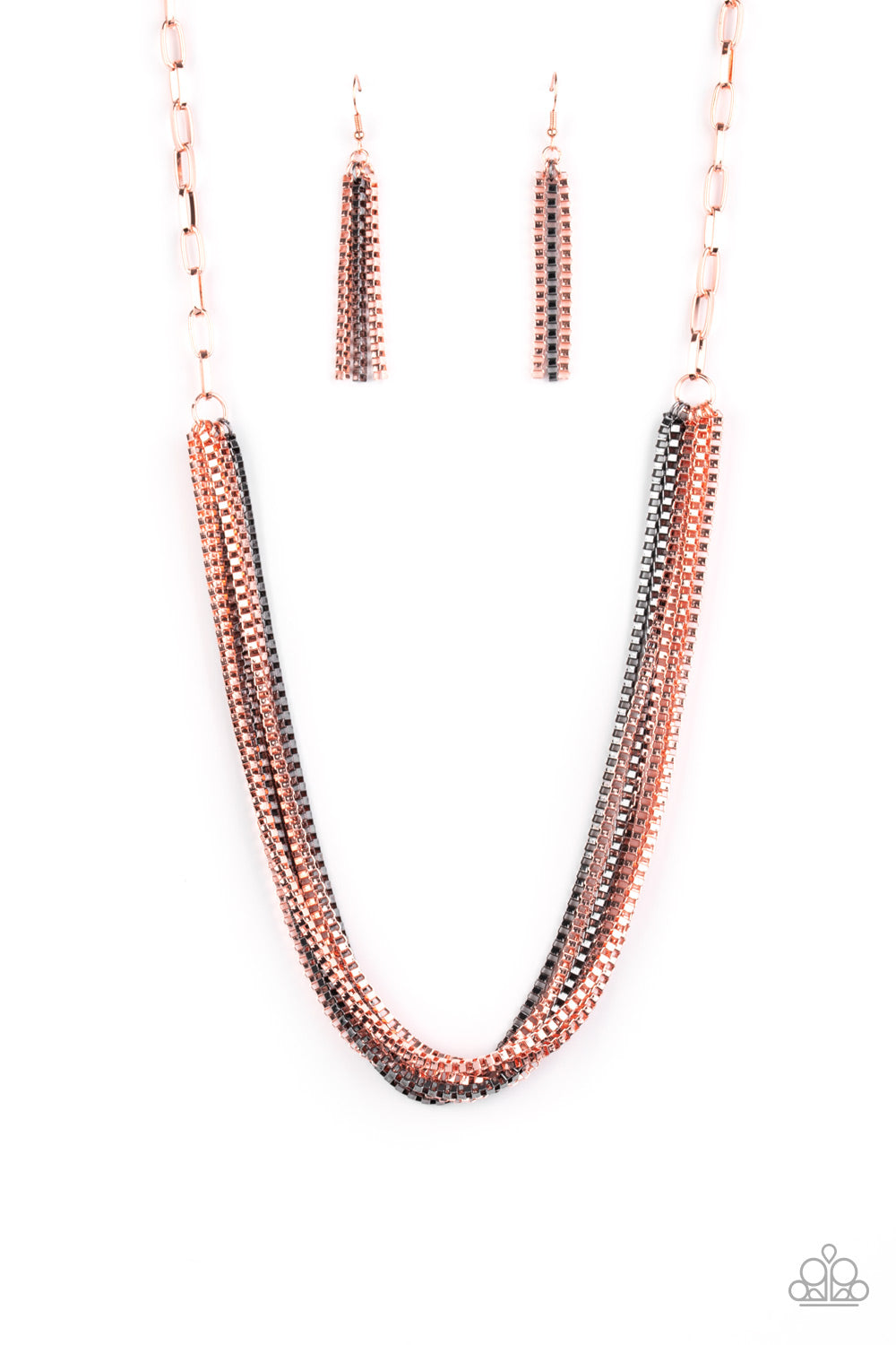 Beat Box Queen - copper - Paparazzi necklace