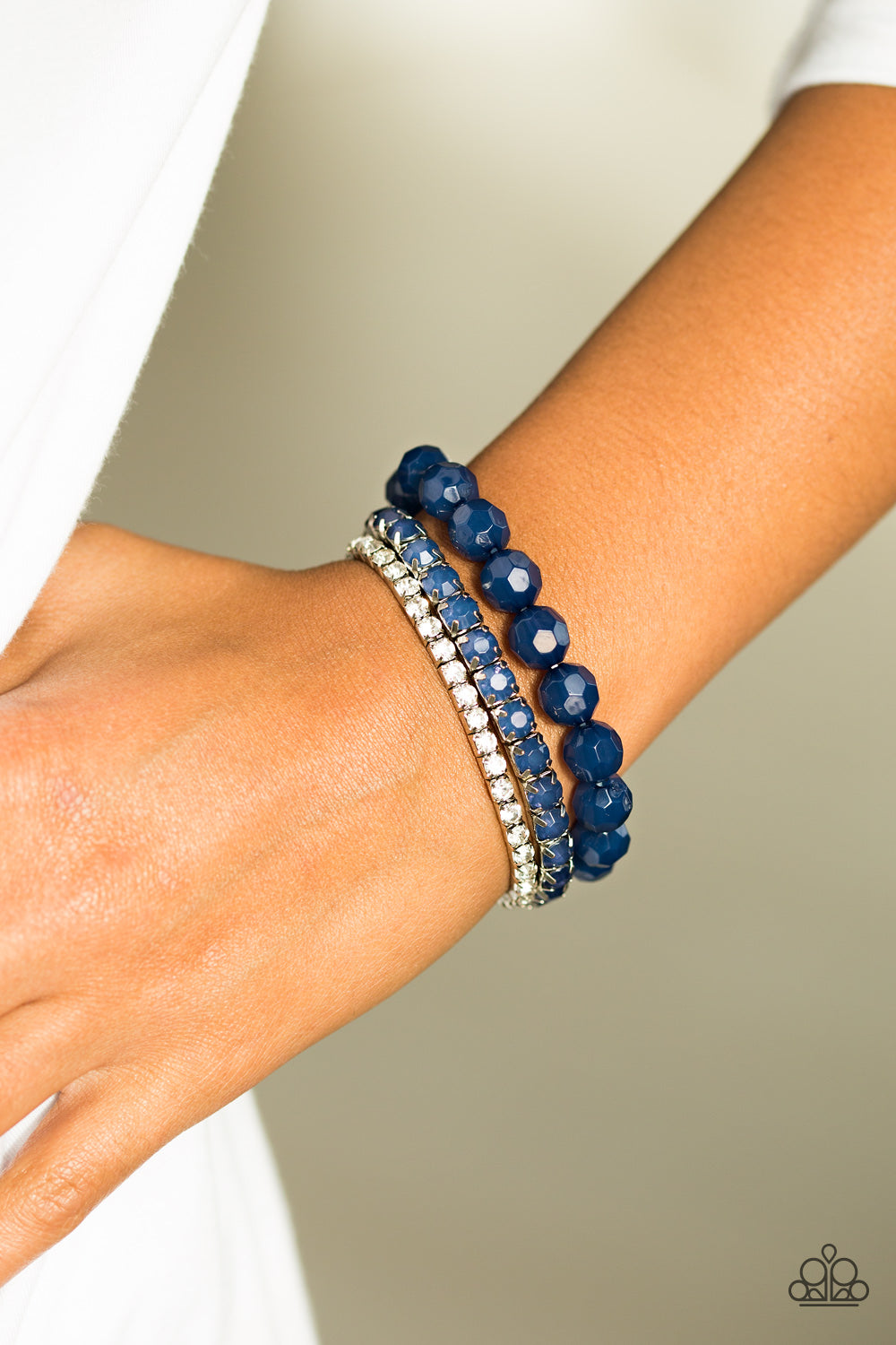 Beautiful Bravado - blue - Paparazzi bracelet