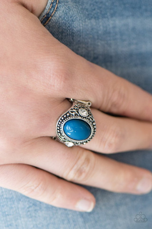 Beautifully Bali - Blue - Paparazzi ring