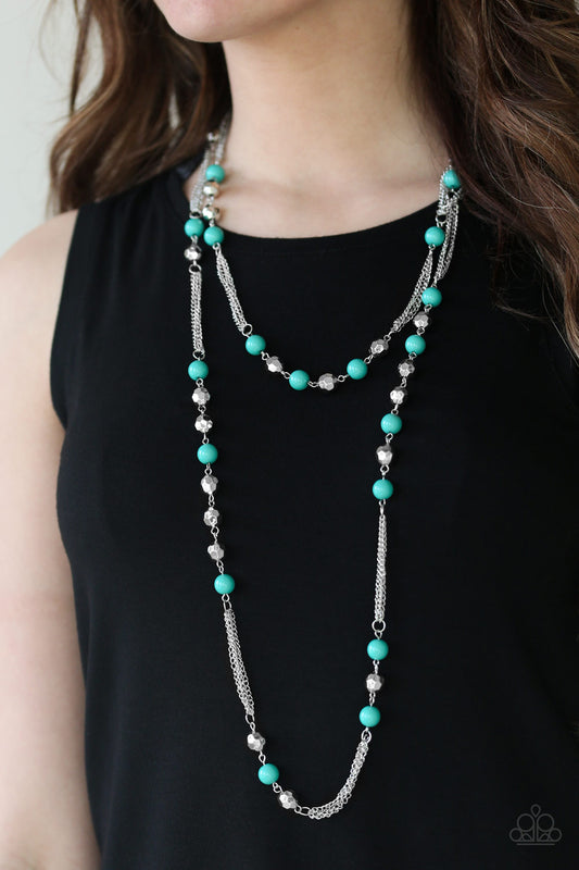 Beautifully Bodacious - green - Paparazzi necklace