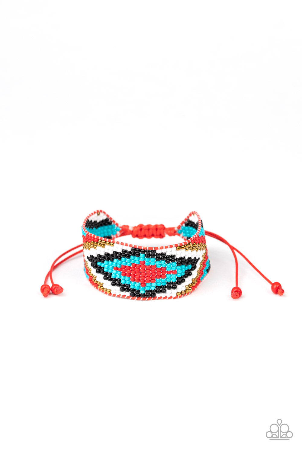 Beautifully Badlands - red - Paparazzi bracelet