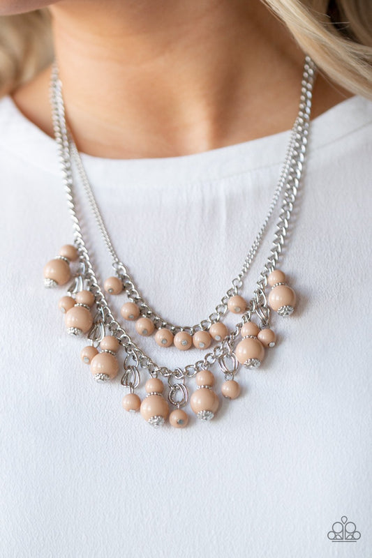 Beautifully Beaded-brown-Paparazzi necklace