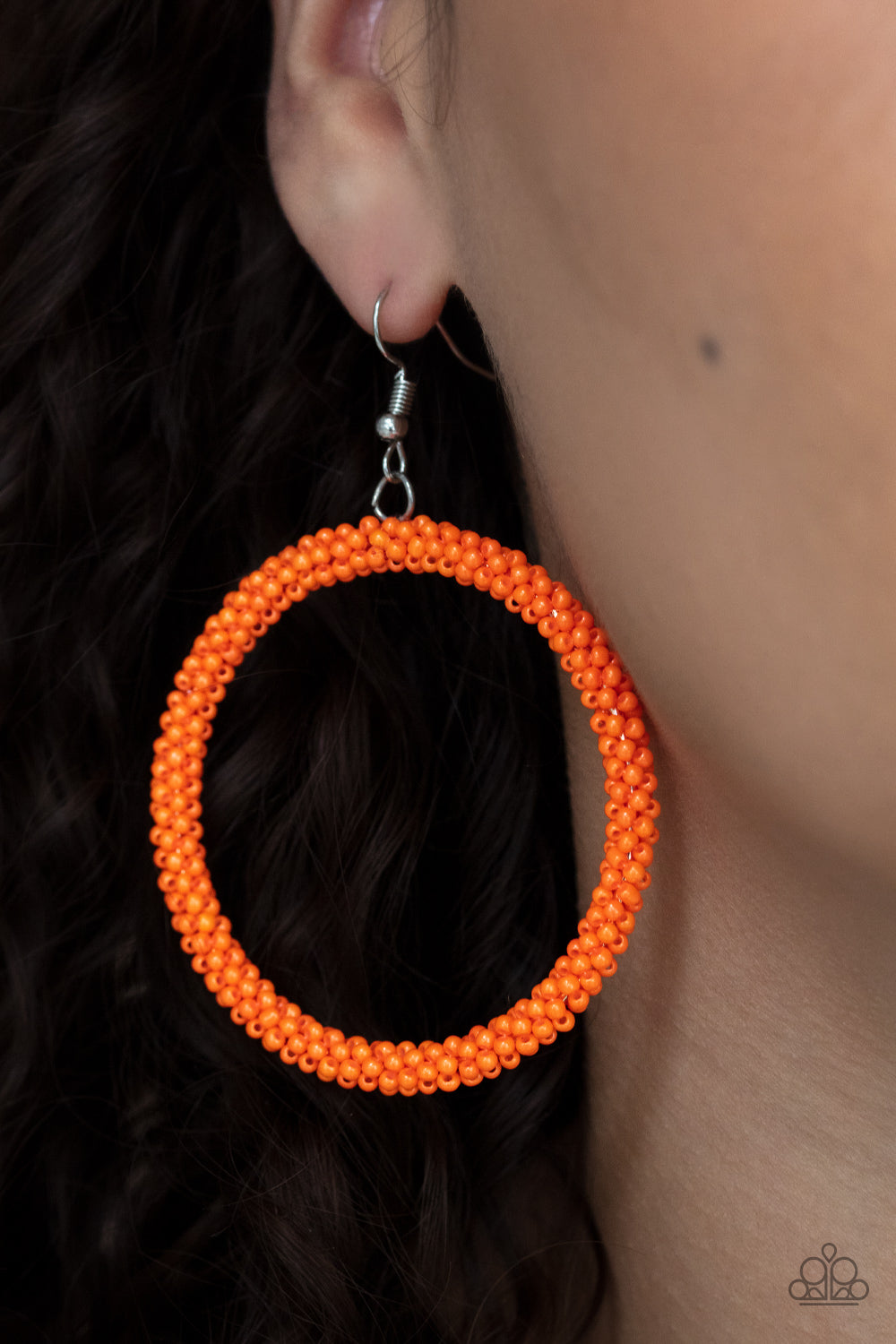 Beauty and the BEACH - orange - Paparazzi earrings