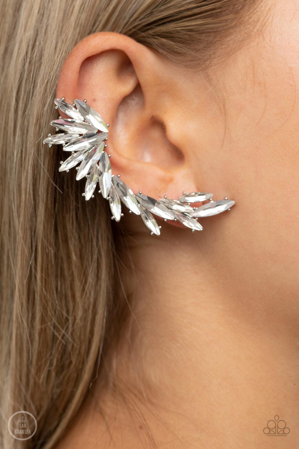 Because ICE Said So - white - Paparazzi earrings