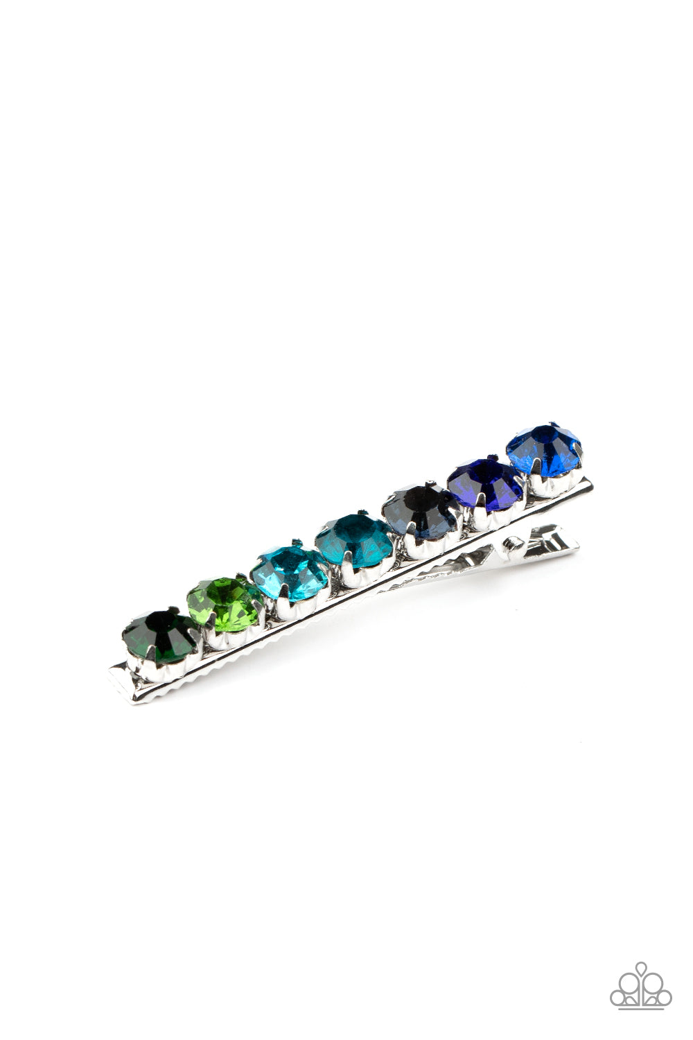 Bedazzling Beauty - multi (blue) - Paparazzi hair clip