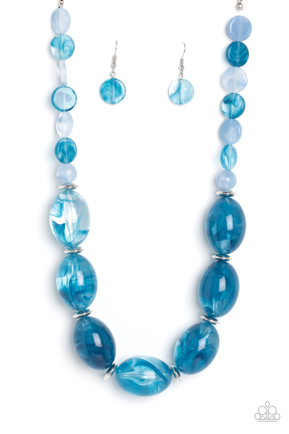 Belle of the Beach - blue - Paparazzi necklace