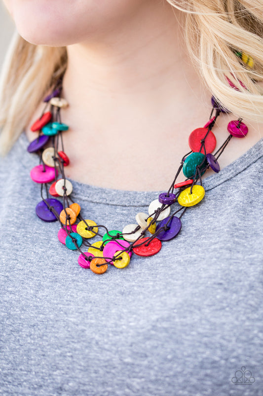 Bermuda Beach House - multi - Paparazzi necklace