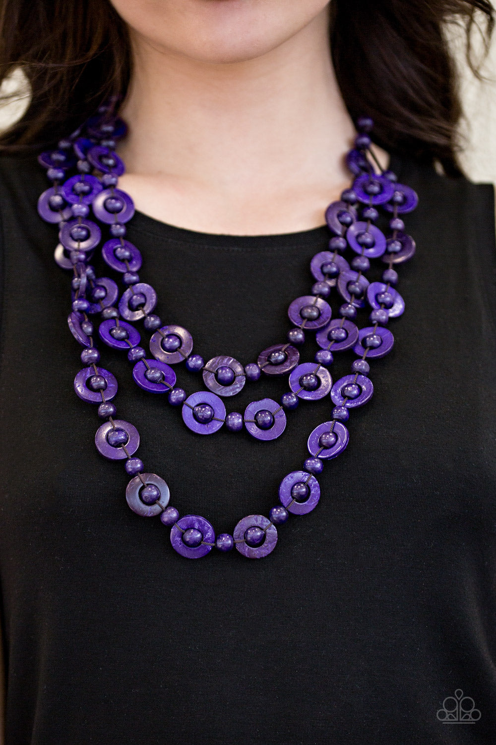 Bermuda Belle - purple - Paparazzi necklace