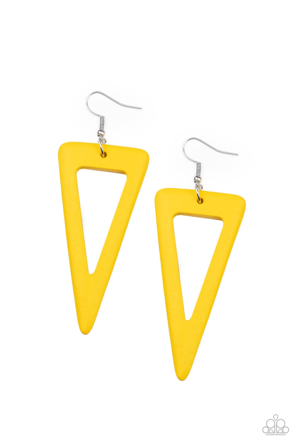 Bermuda Backpacker - yellow - Paparazzi earrings