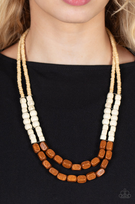 Bermuda Bellhop - brown - Paparazzi necklace