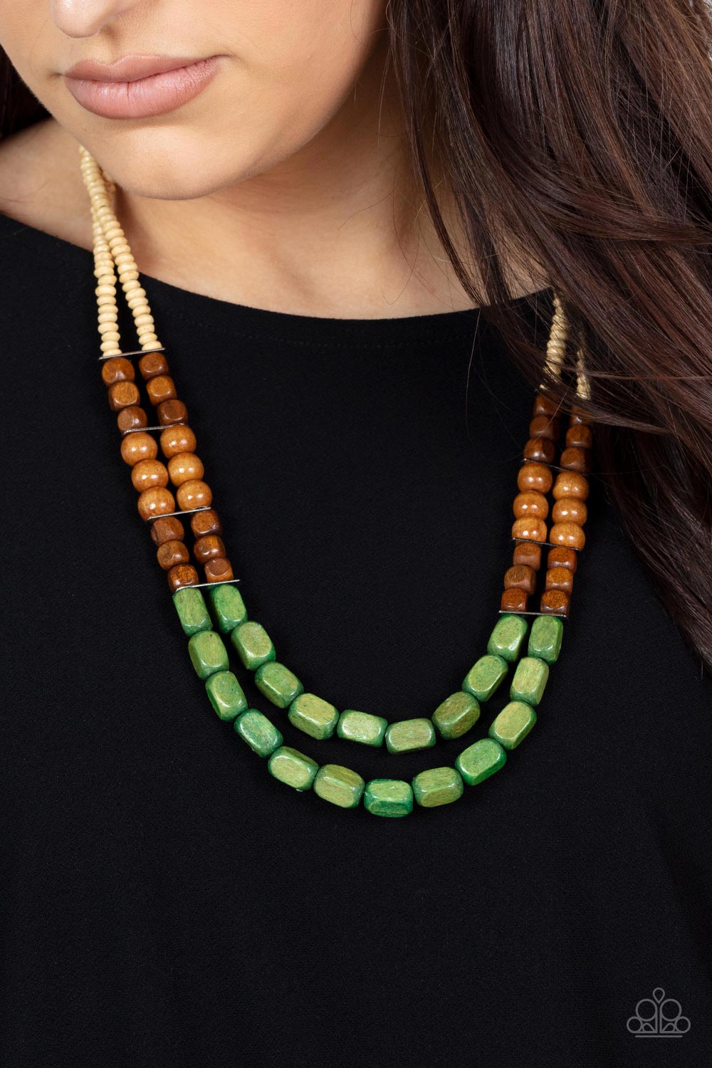 Bermuda Bellhop - green - Paparazzi necklace