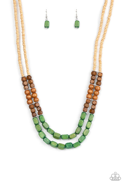 Bermuda Bellhop - green - Paparazzi necklace