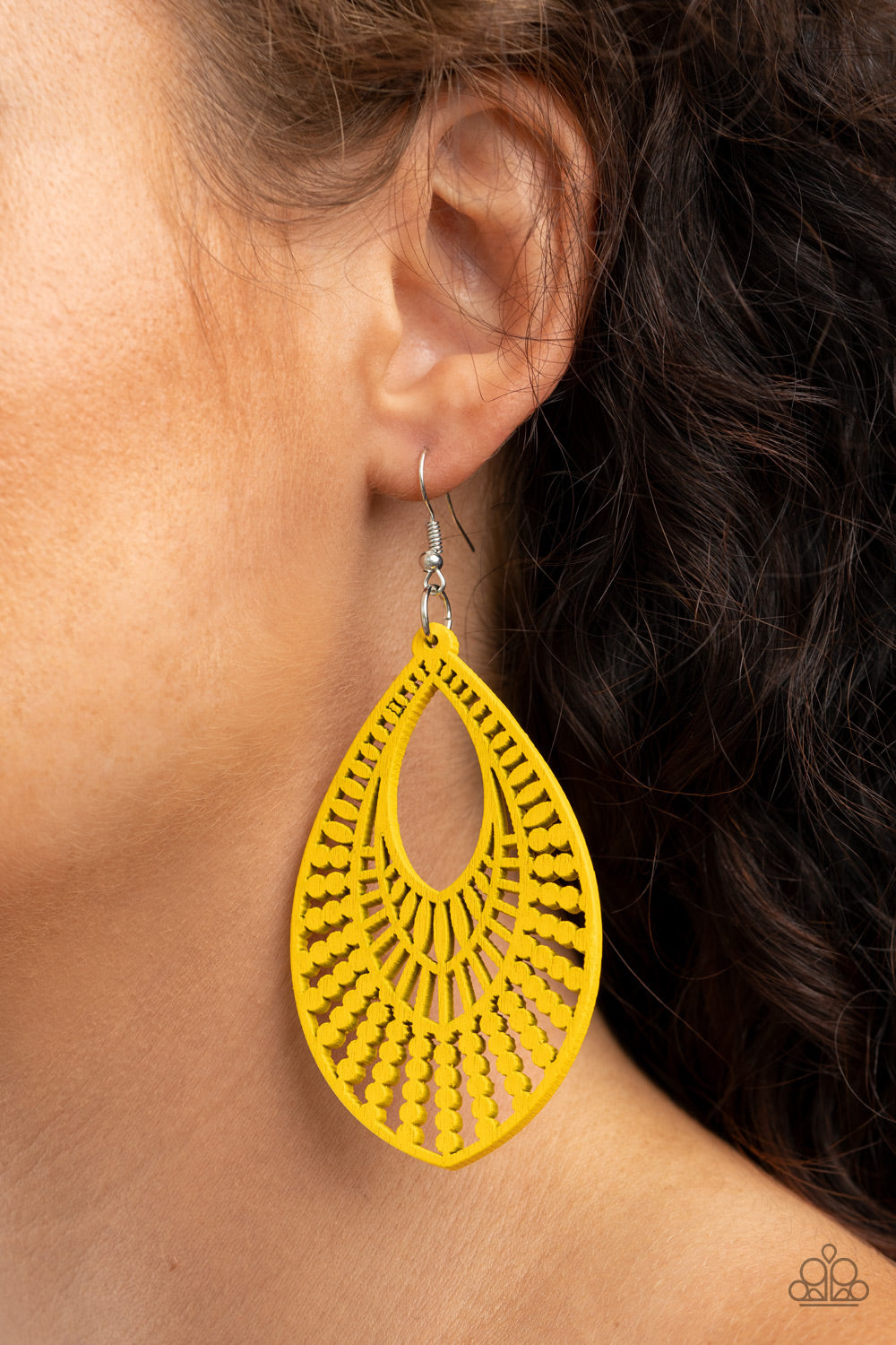 Bermuda Breeze - yellow - Paparazzi earrings