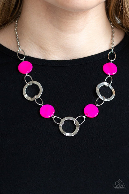 Bermuda Bliss-pink-Paparazzi necklace