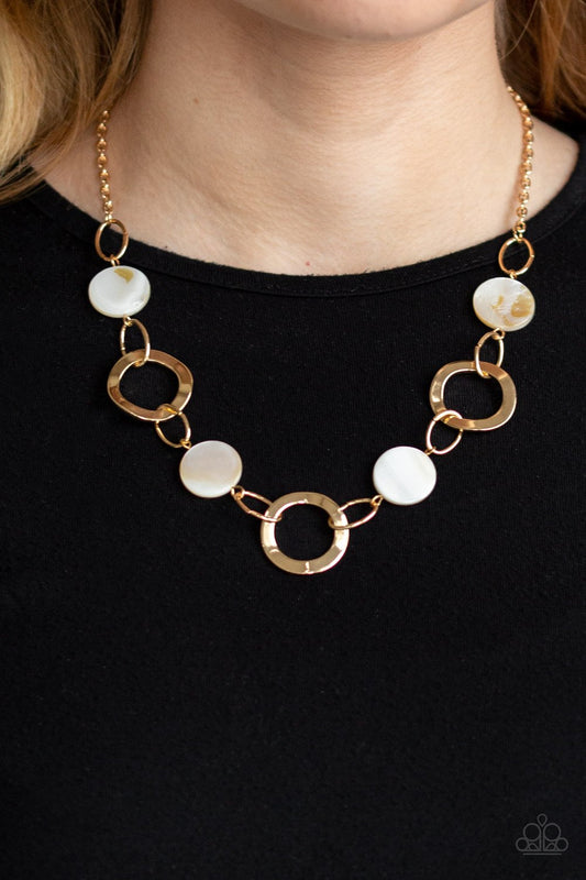 Bermuda Bliss-gold-Paparazzi necklace