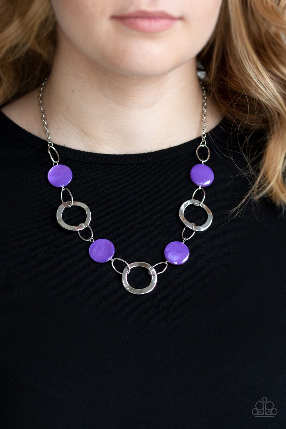 Bermuda Bliss-purple-Paparazzi necklace