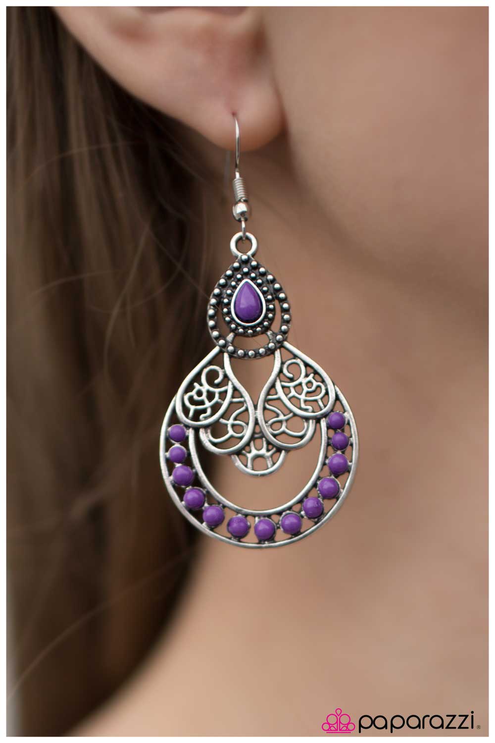 Best Of Bali - Purple - Paparazzi earrings