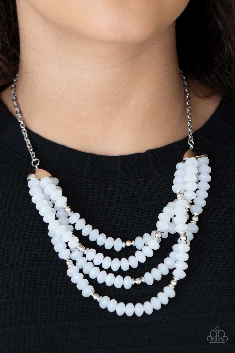 Best POSH-ible Taste - white - Paparazzi necklace