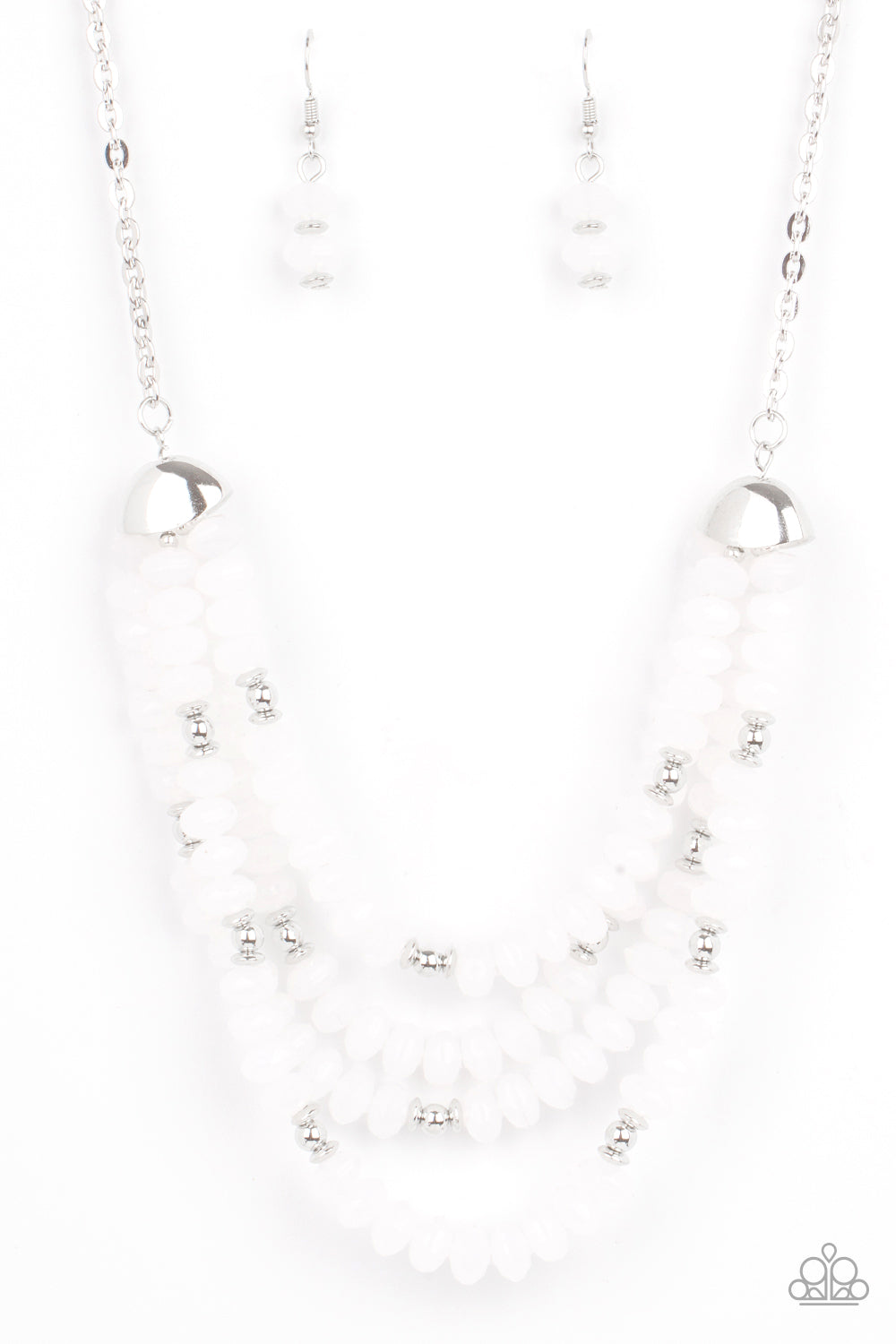 Best POSH-ible Taste - white - Paparazzi necklace