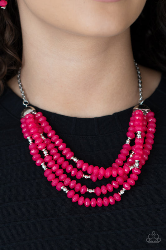 Best POSH-ible Taste - pink - Paparazzi necklace