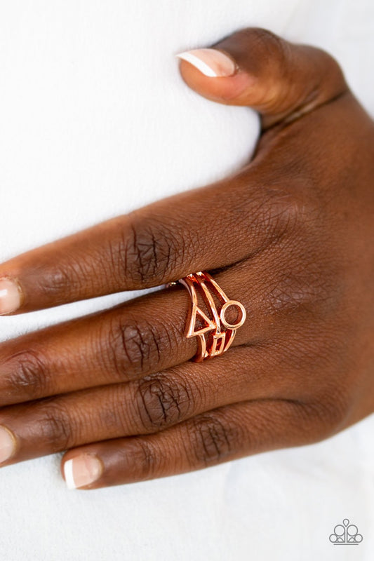 Better Shape Up - copper - Paparazzi ring