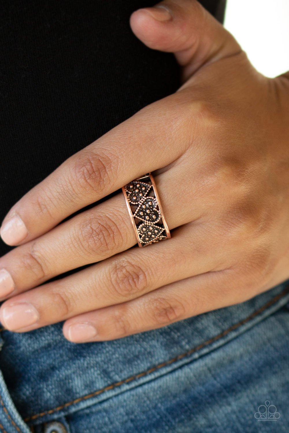 Better Together-copper-Paparazzi ring