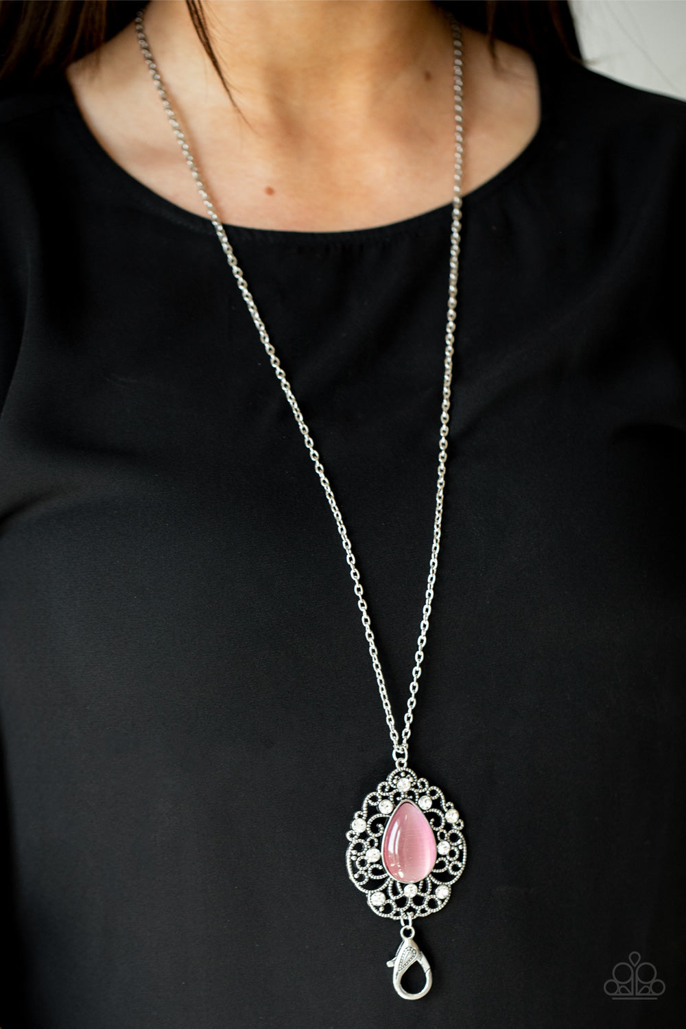 Bewitched Beam - pink - Paparazzi LANYARD necklace