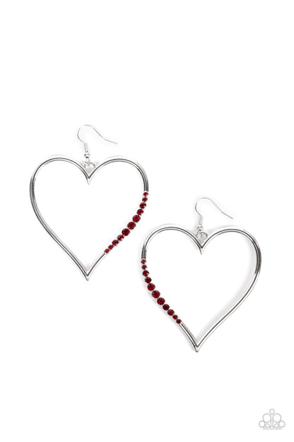 Bewitched Kiss - red - Paparazzi earrings
