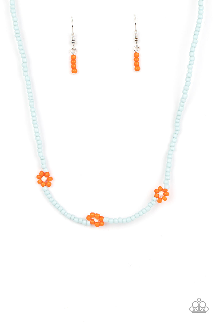 Bewitching Beading - orange - Paparazzi necklace