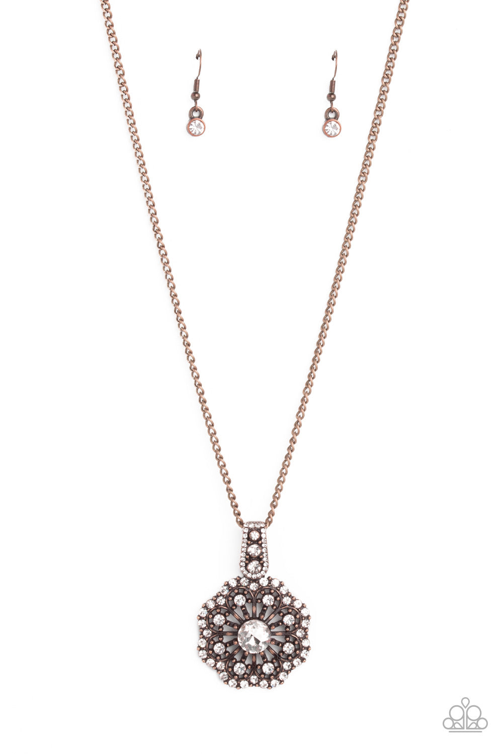 Bewitching Brilliance - copper - Paparazzi necklace