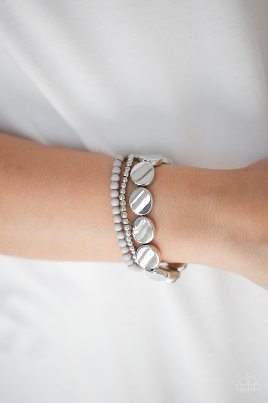 Beyond the Basics - silver - Paparazzi bracelet