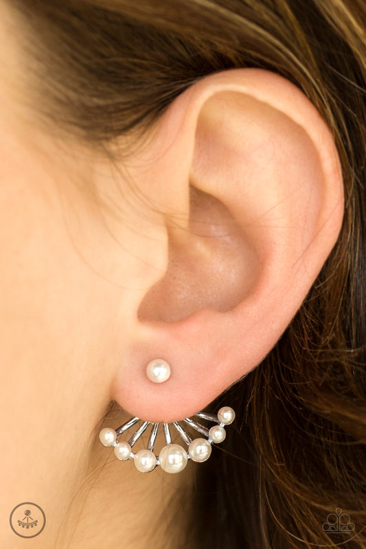 Big Dreams - white - Paparazzi earrings