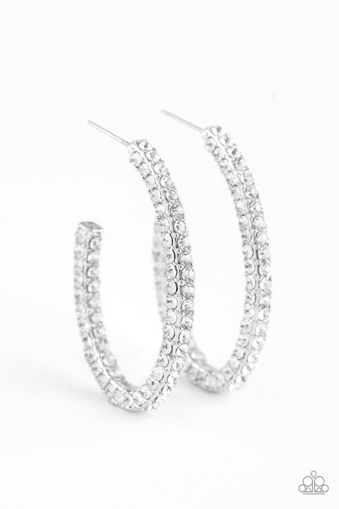 Big Winner - white - Paparazzi earrings – JewelryBlingThing
