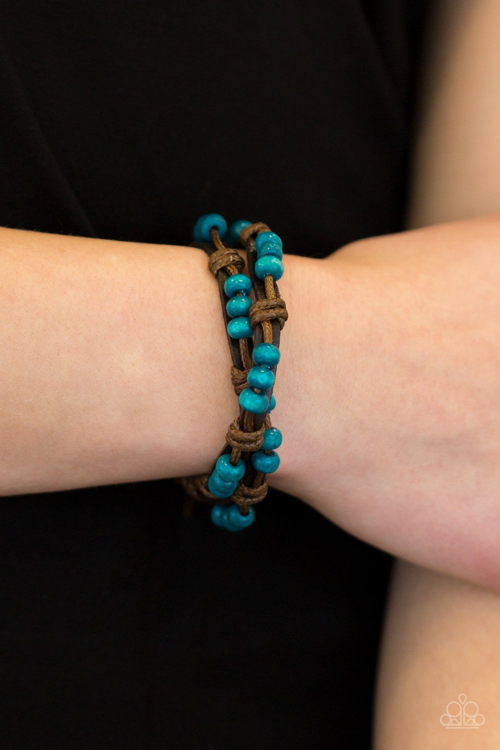 Bikinis and Boardwalks-blue-Paparazzi bracelet