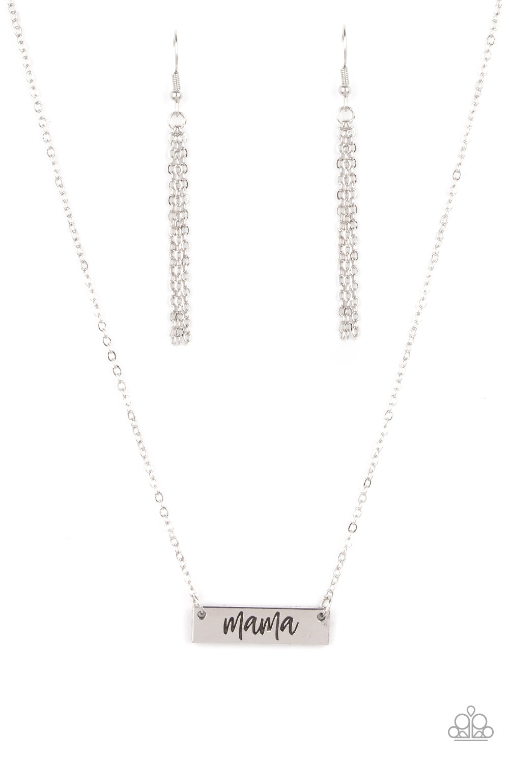 Blessed Mama - silver - Paparazzi necklace