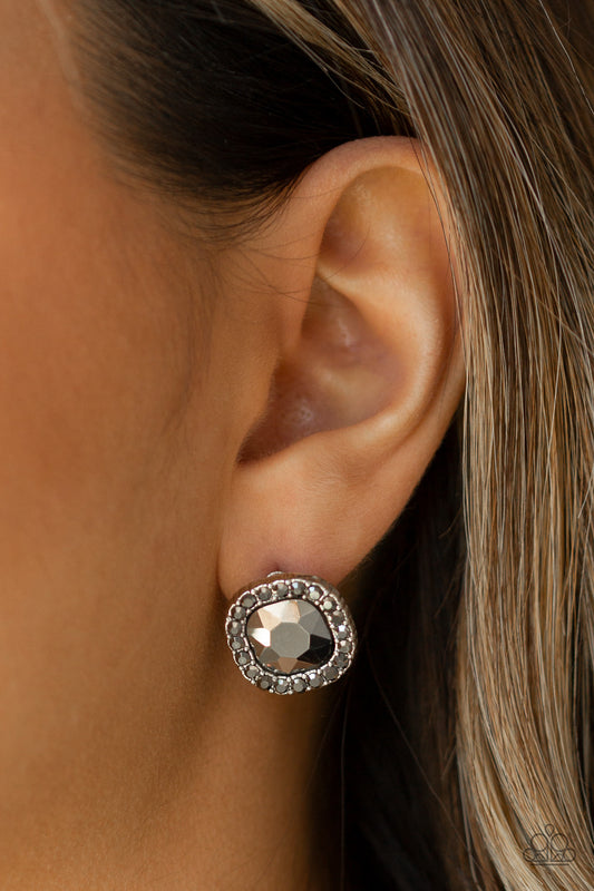 Bling Tastic! - silver - Paparazzi earrings