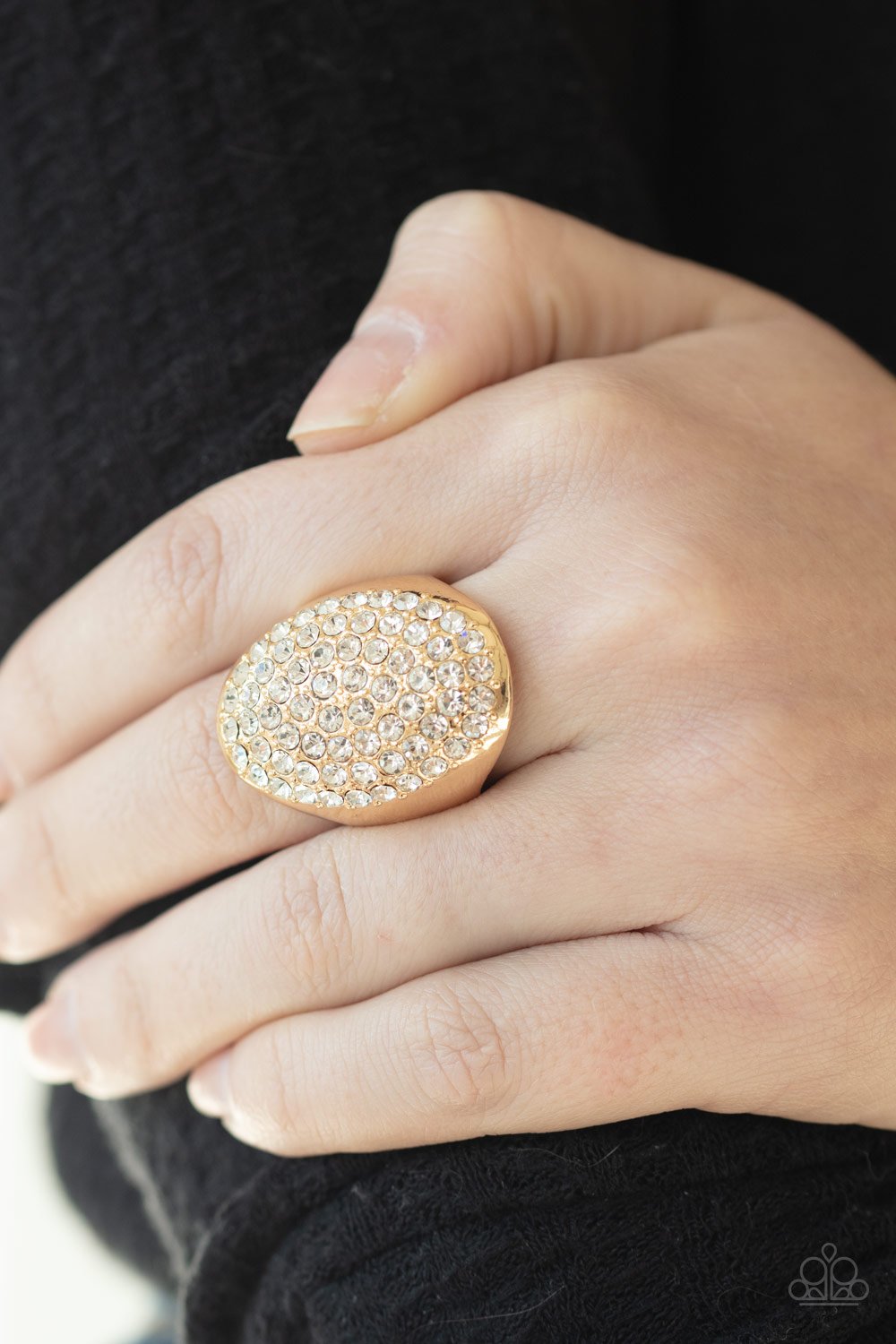 Bling Scene-gold-Paparazzi ring