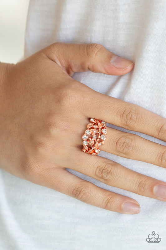 Bling Swing-copper-Paparazzi ring
