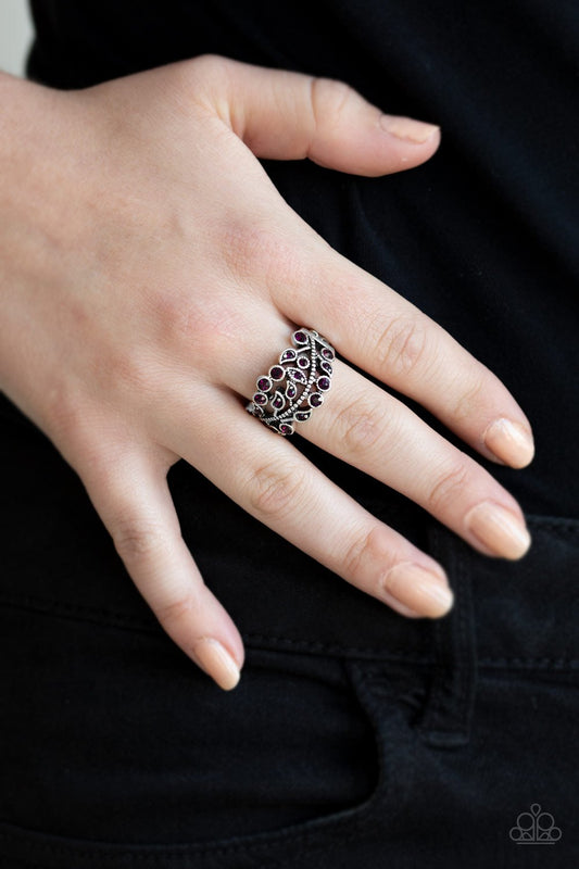 Bling Swing-purple-Paparazzi ring