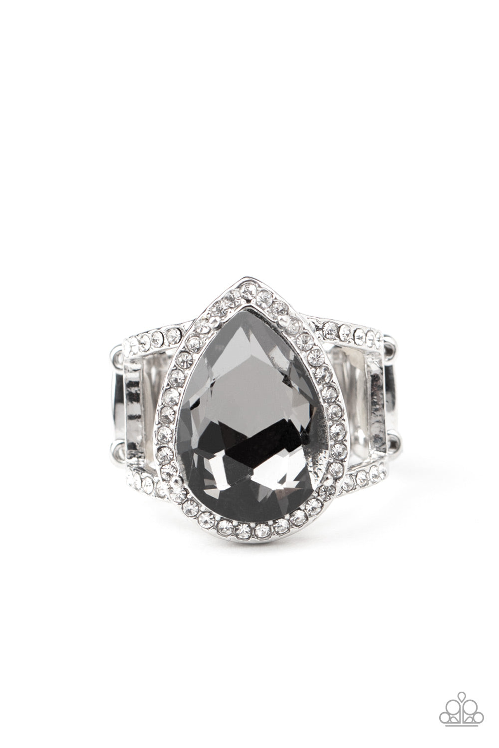 Blinging Down the House - silver - Paparazzi ring