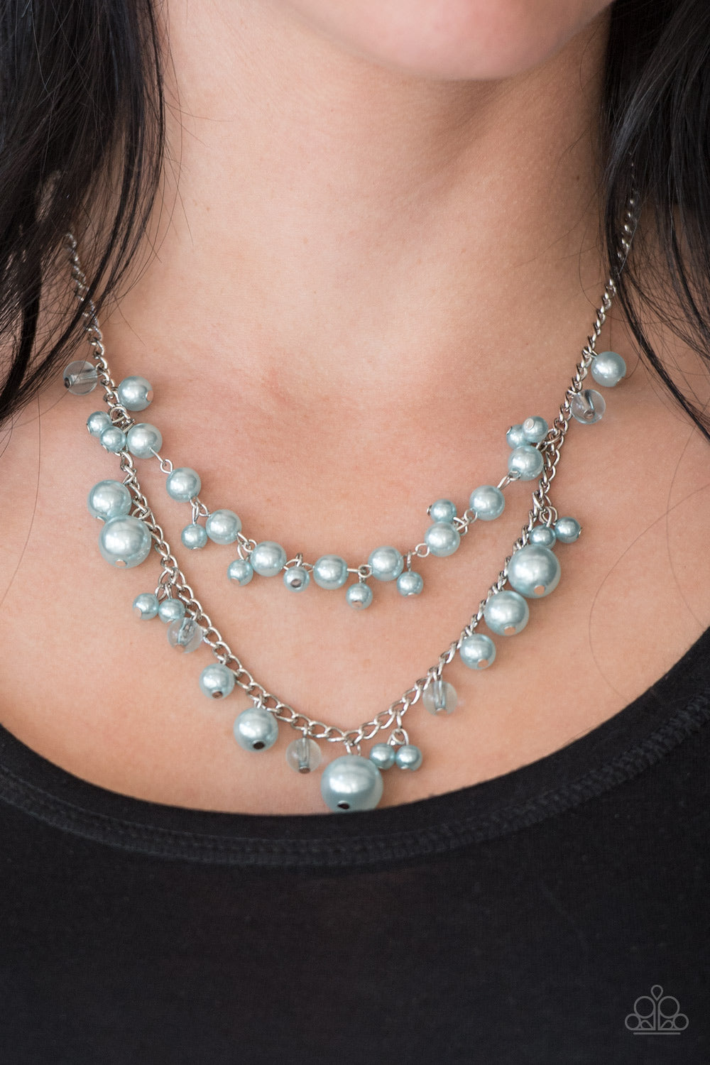 Blissfully Bridesmaid - blue - Paparazzi necklace