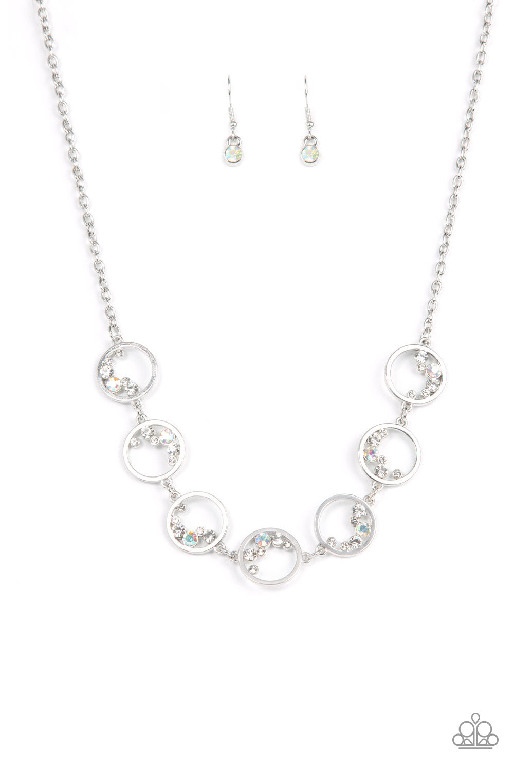 Blissfully Bubbly - white - Paparazzi necklace