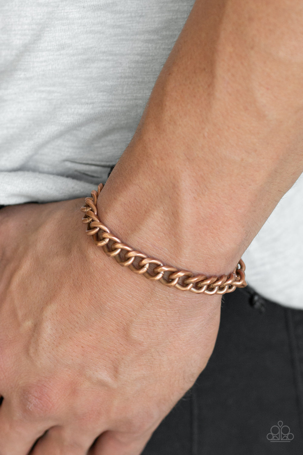 Blitz - copper - Paparazzi mens bracelet