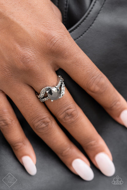 Blockbuster Boom - silver - Paparazzi ring