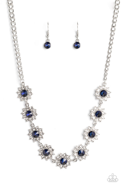 Blooming Brilliance - blue - Paparazzi necklace