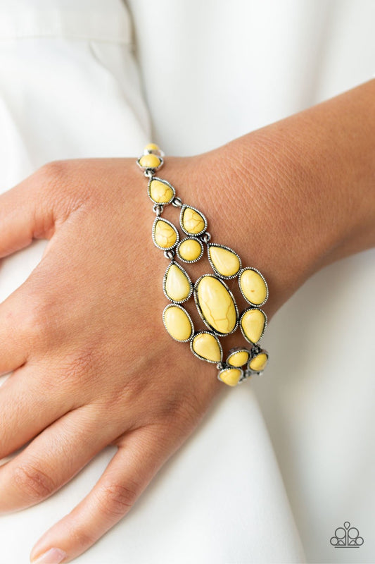 Blooming Prairies-yellow-Paparazzi bracelet