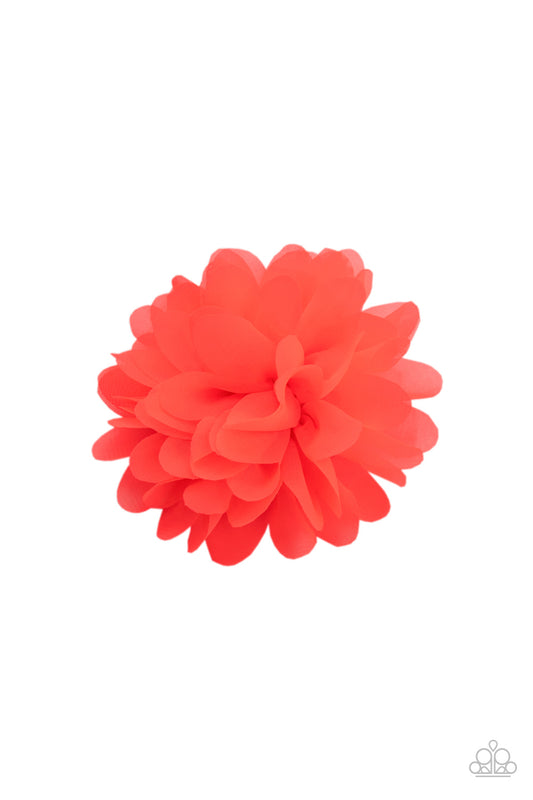 Blossom Blowout - orange - Paparazzi hair clip