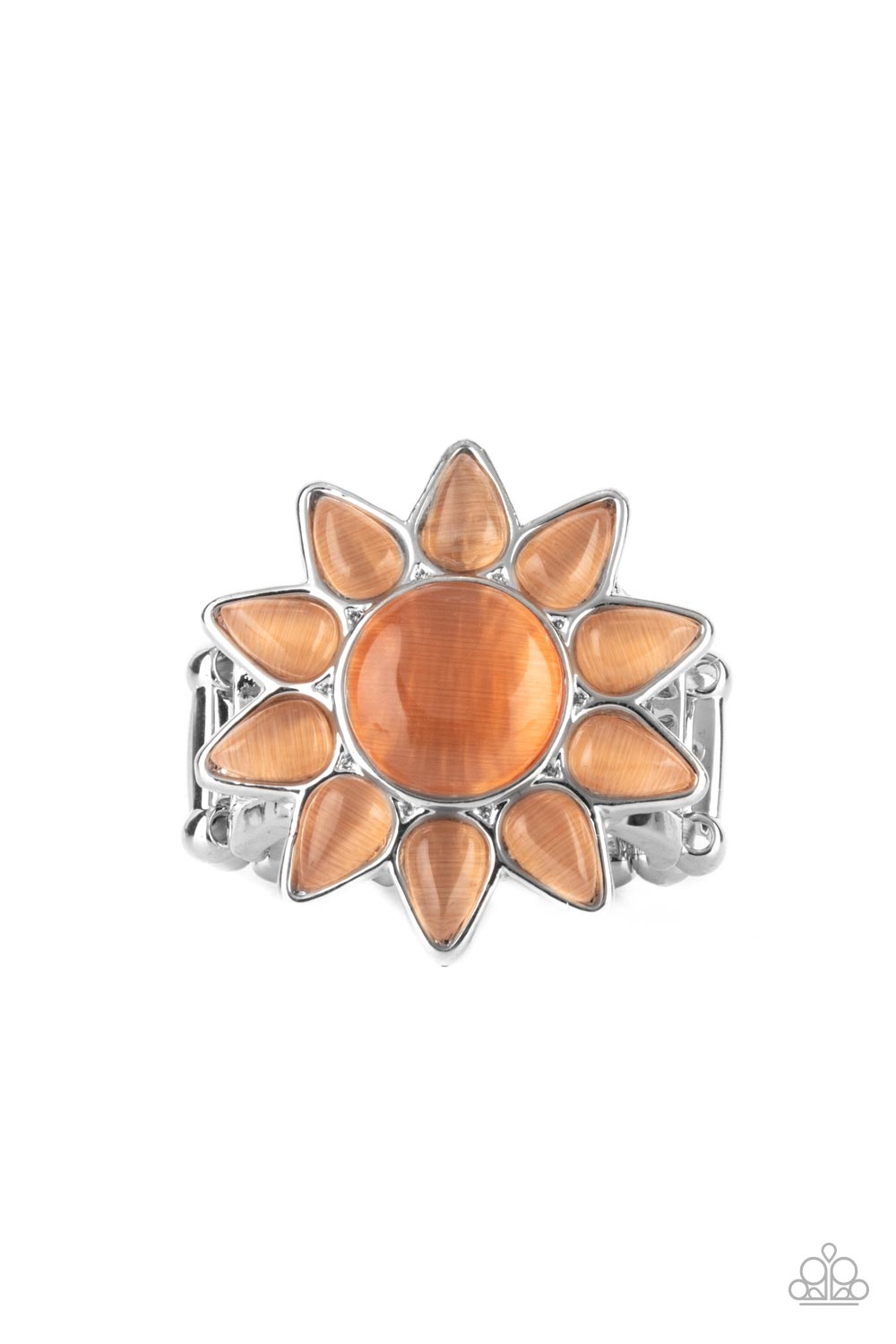 Blossoming Sunbeams - orange - Paparazzi ring