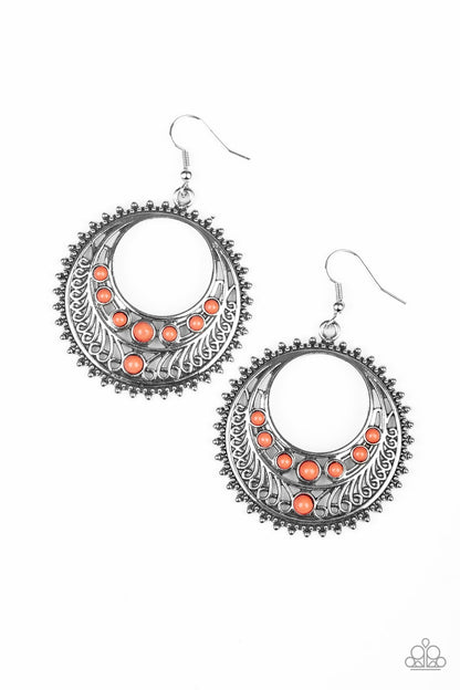 BoHo Bliss - orange - Paparazzi earrings